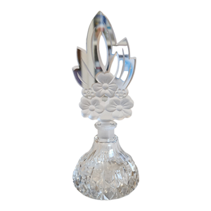 Czechoslovakia Cut Crystal Perfume Bottle