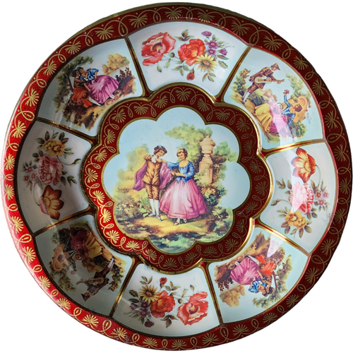 Daher Decorated Ware Round Tin Bowl Serving Tray England
