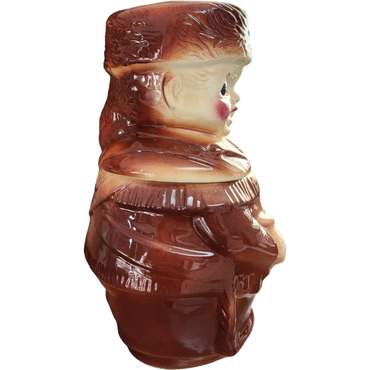 Davy Crockett American Bisque Cookie Jar