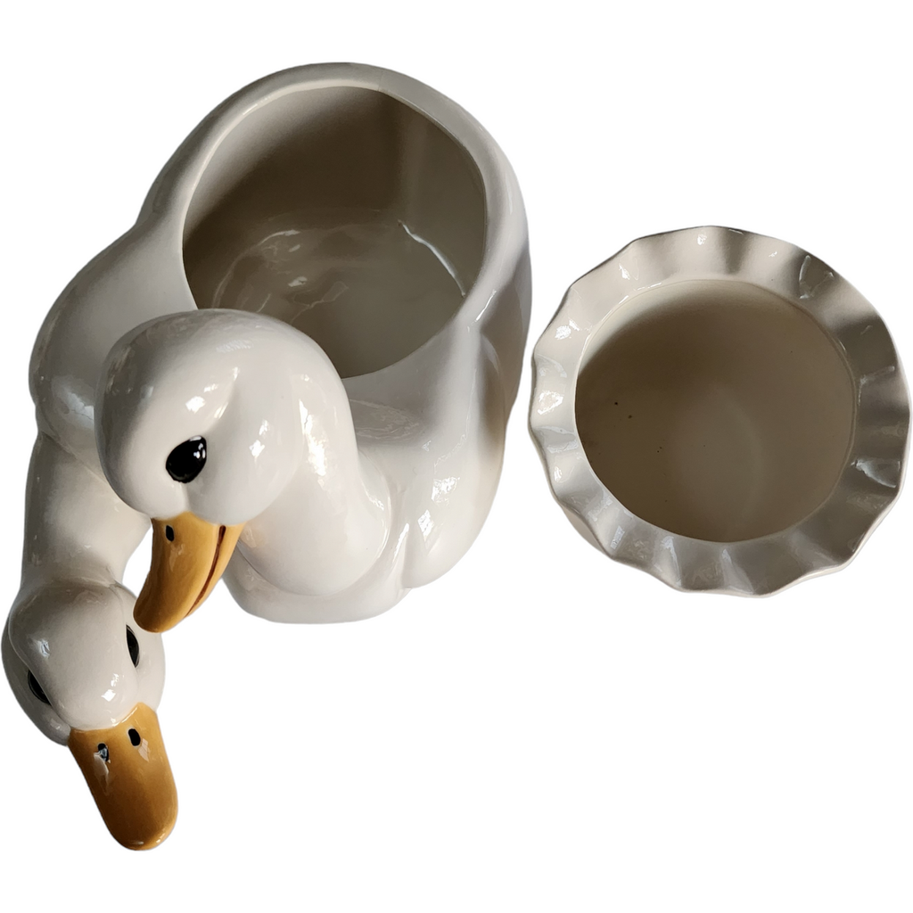 Takahashi Double Headed Duck Farm Animal Container Springtime Easter Planter