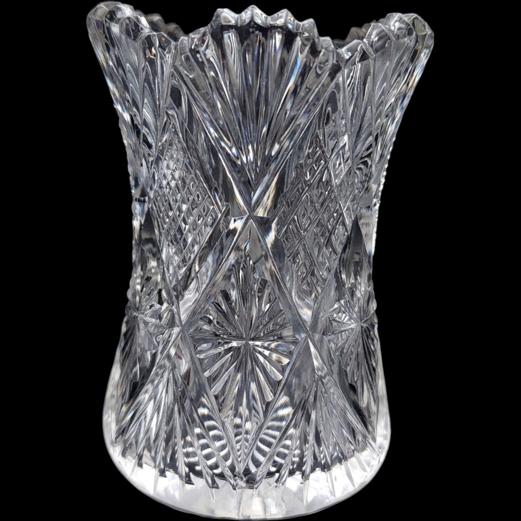 3" Duncan & Miller Vintage Clear Pressed Glass Toothpick Holder / Mini Vase