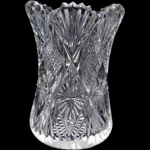 3" Duncan & Miller Vintage Clear Pressed Glass Toothpick Holder / Mini Vase
