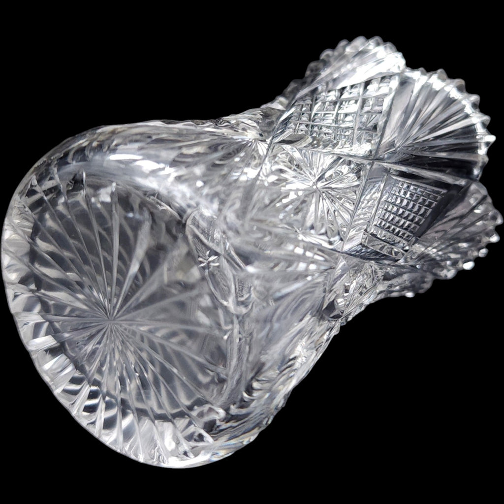 3" Duncan & Miller Vintage Clear Pressed Glass Toothpick Holder / Mini Vase