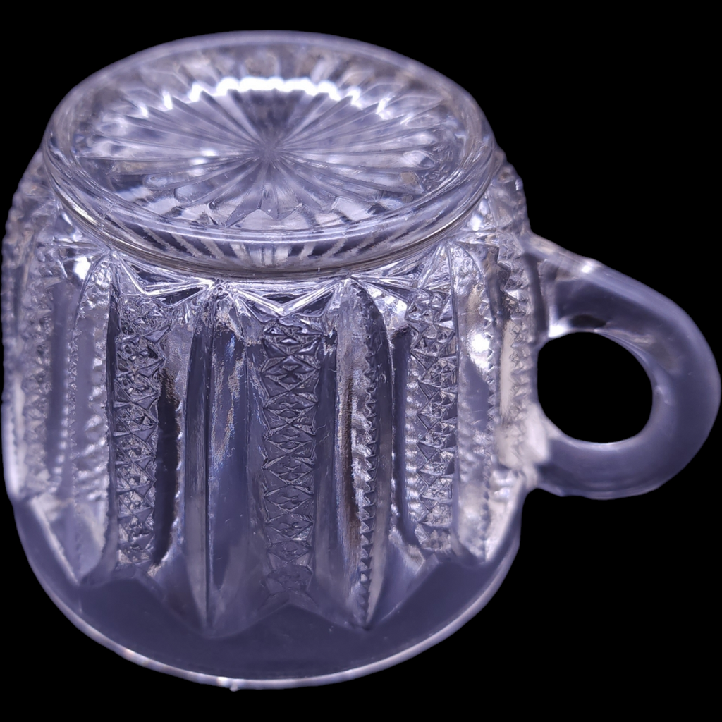 Duncan & Miller Mardi Gras Clear Pressed Punch Cup