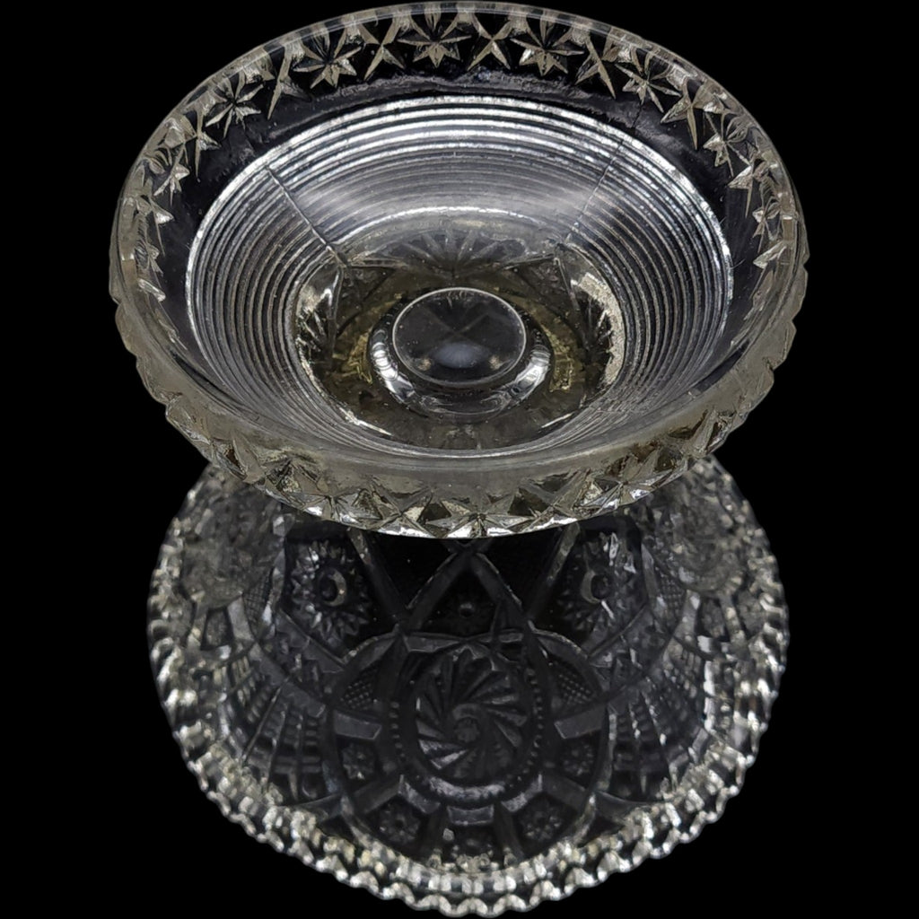EAPG Imperial Glass Broken Arches Clear Punch Bowl Stand Pedestal Base