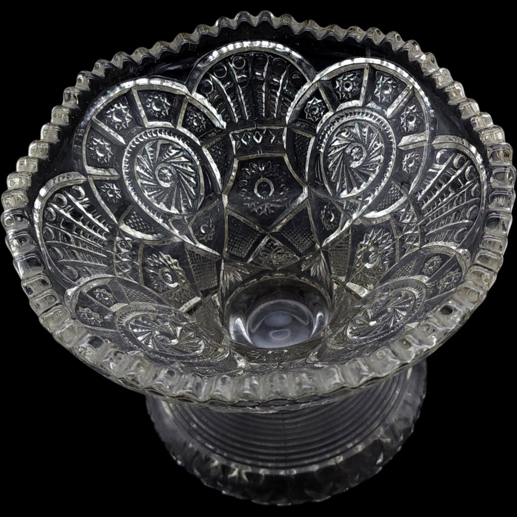 EAPG Imperial Glass Broken Arches Clear Punch Bowl Stand Pedestal Base