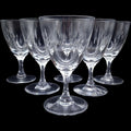 Easterling Marquise Cut Crystal Water Goblets Set of 6
