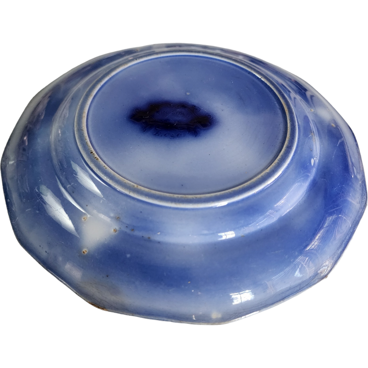 Edward Challinor Kin Shan Oriental Flow Blue Plate