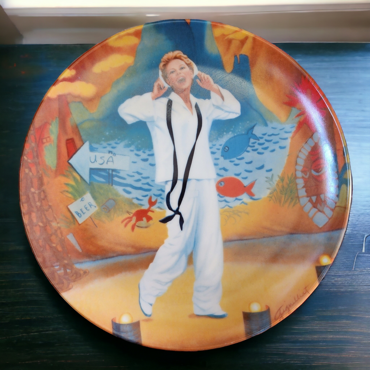 Edwin Knowles South Pacific Honey Bun Plate