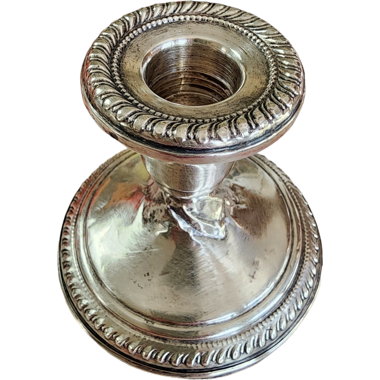 Empire Silver Co Sterling Candlestick Hollowware Weighted Candleholder