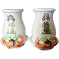 Enesco Precious Moments Thanksgiving Candle Holders