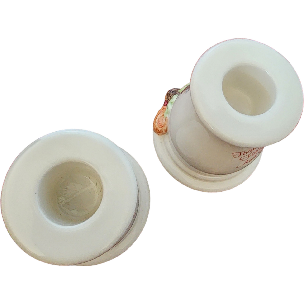 Enesco Precious Moments Thanksgiving Candle Holders