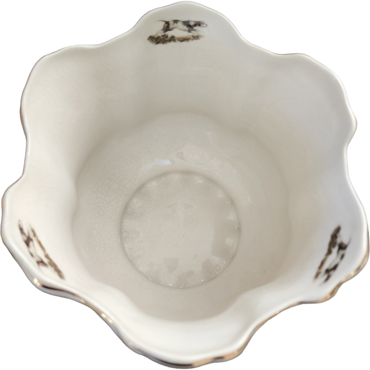 English Staffordshire Fine Earthenware The Hunt Planter Jardiniere