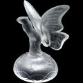 Fenton Frosted Satin Glass Butterfly on Branch Figurine