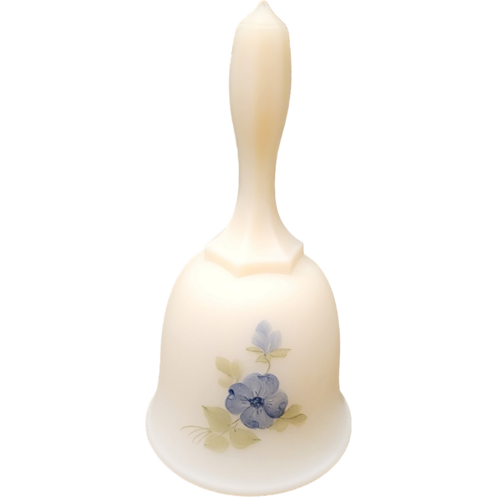 Fenton Blue Dogwood on Cameo Satin Bell