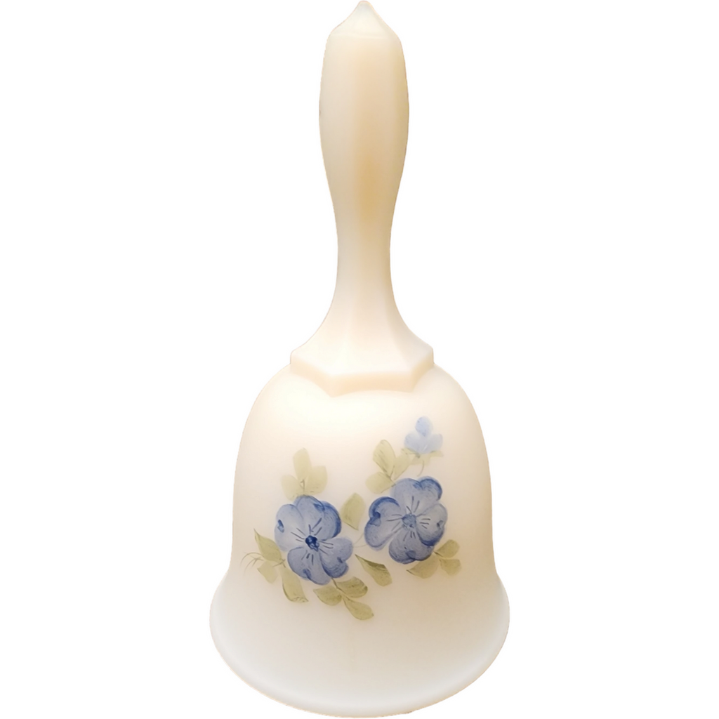 Fenton Blue Dogwood on Cameo Satin Bell