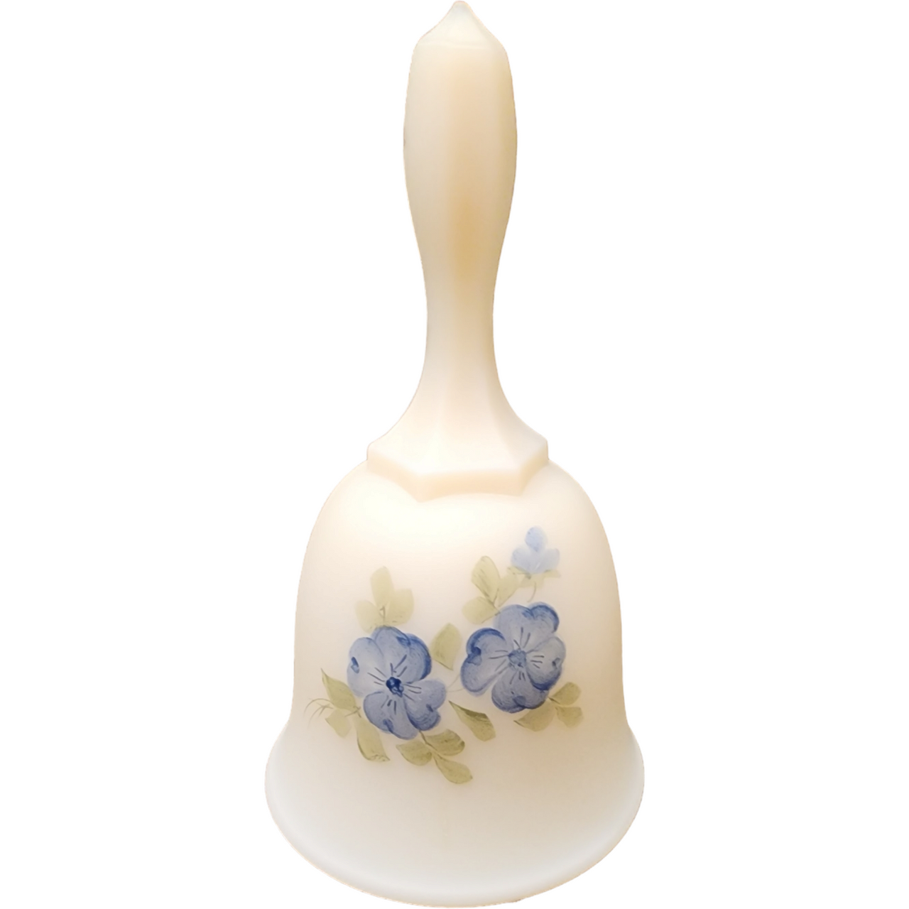 Fenton Blue Dogwood on Cameo Satin Bell