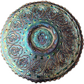 Fenton Dark Amethyst Carnival Original Formula Persian MedallionFooted Plate