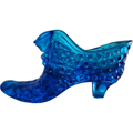 Fenton Hobnail Colonial Blue Slipper Vase