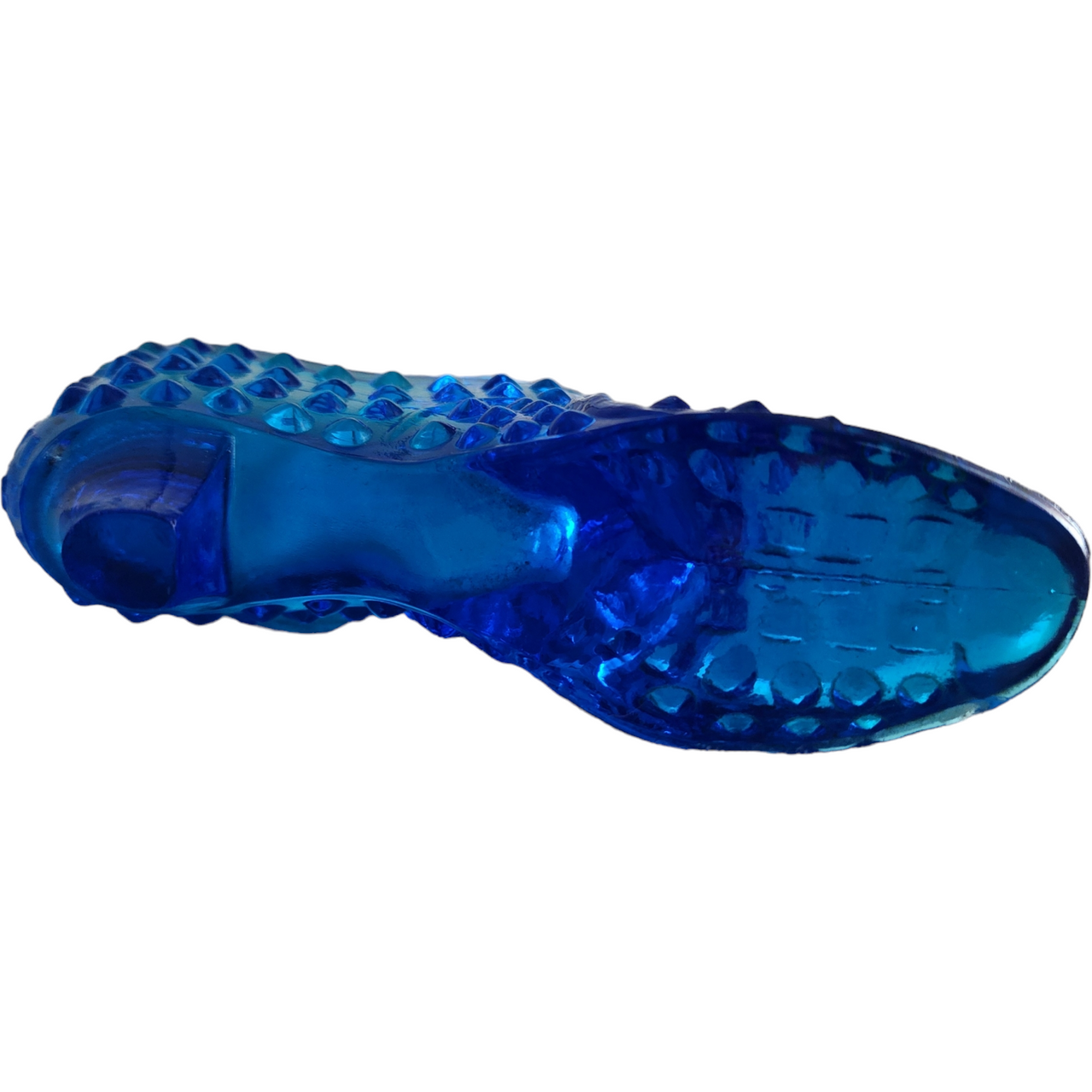Fenton Hobnail Colonial Blue Slipper Vase