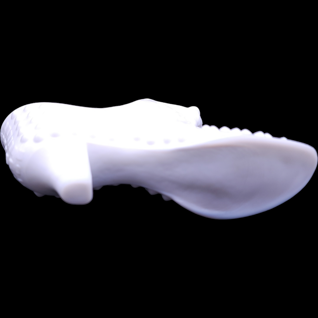 Fenton Hobnail Milk Glass Slipper