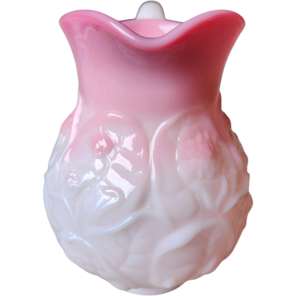 Fenton Rosalene Pink Water Lily 36 Oz Pitcher