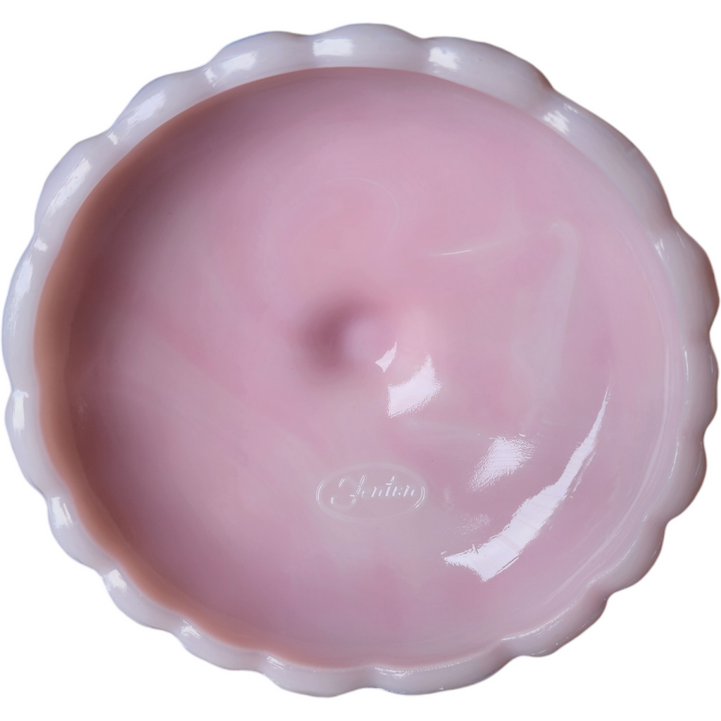 Fenton Rosalene Pink Water Lily Candle Holder