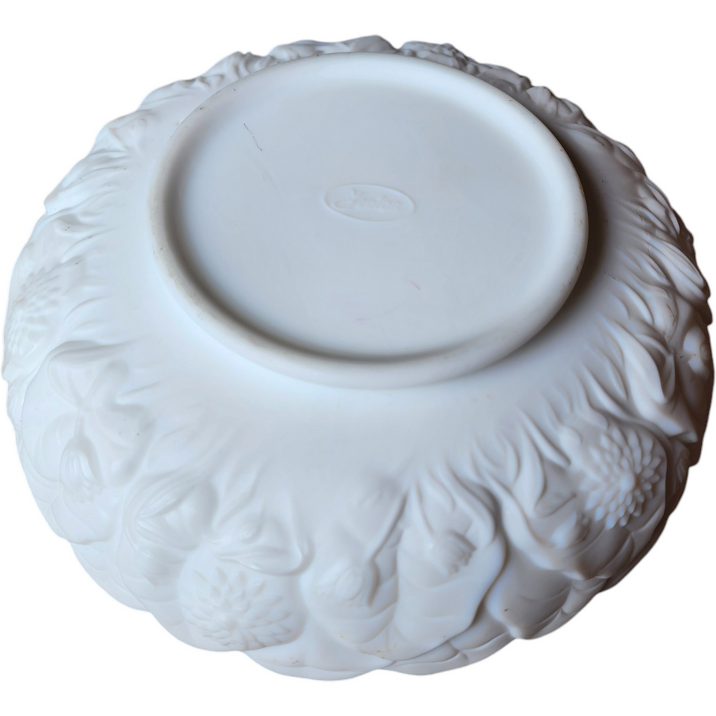 Fenton White Satin Ashtray, Chip & Dip or Candle Bowl