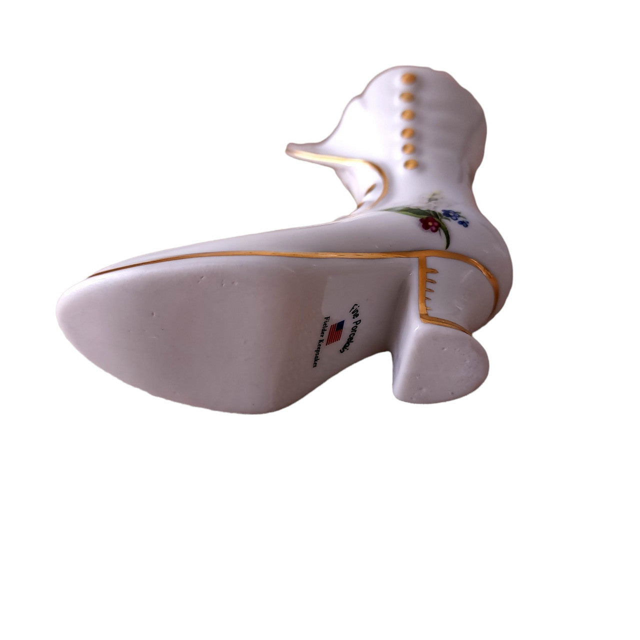 Fielder Keepsakes Fine Porcelain Boot Hatpin Holder