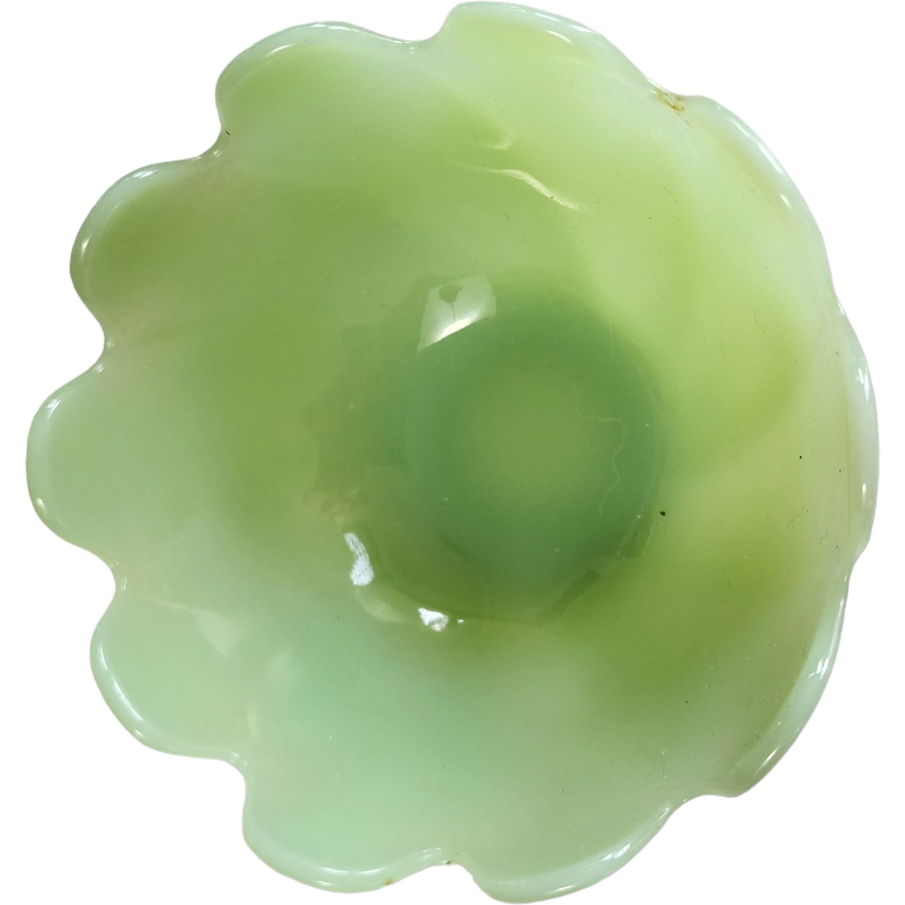 Fire King Jadeite Lotus Blossom Leaf Dessert Cup Bowl