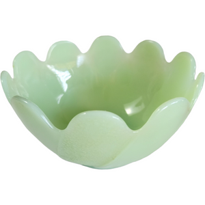 Fire King Jadeite Lotus Blossom Leaf Dessert Cup Bowl