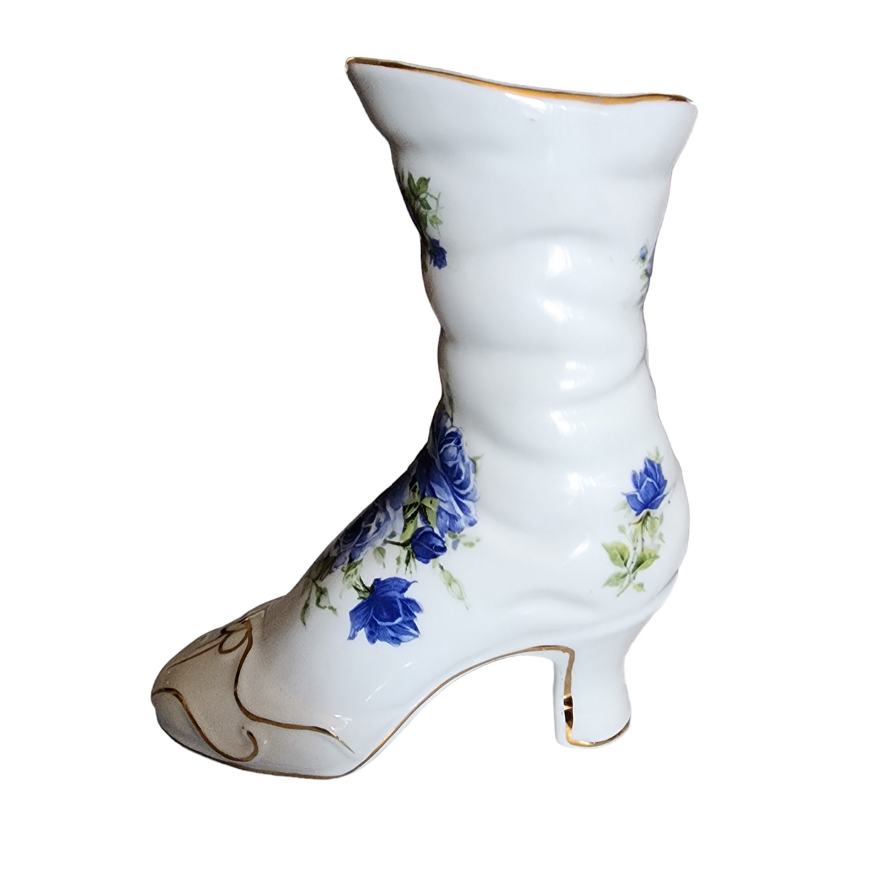 Formalities by Baum Bros Decorative Floral Porcelain Victorian Boot Shoe