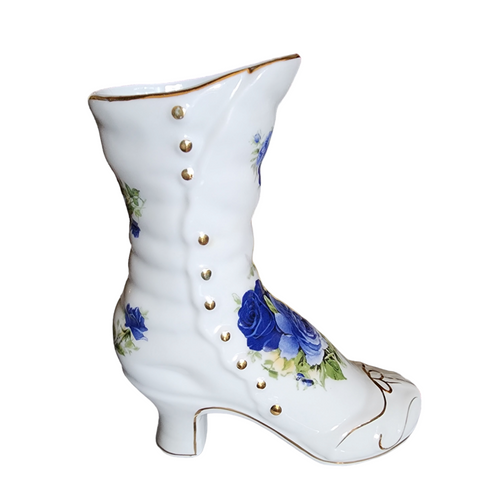 Formalities by Baum Bros Decorative Floral Porcelain Victorian Boot Shoe