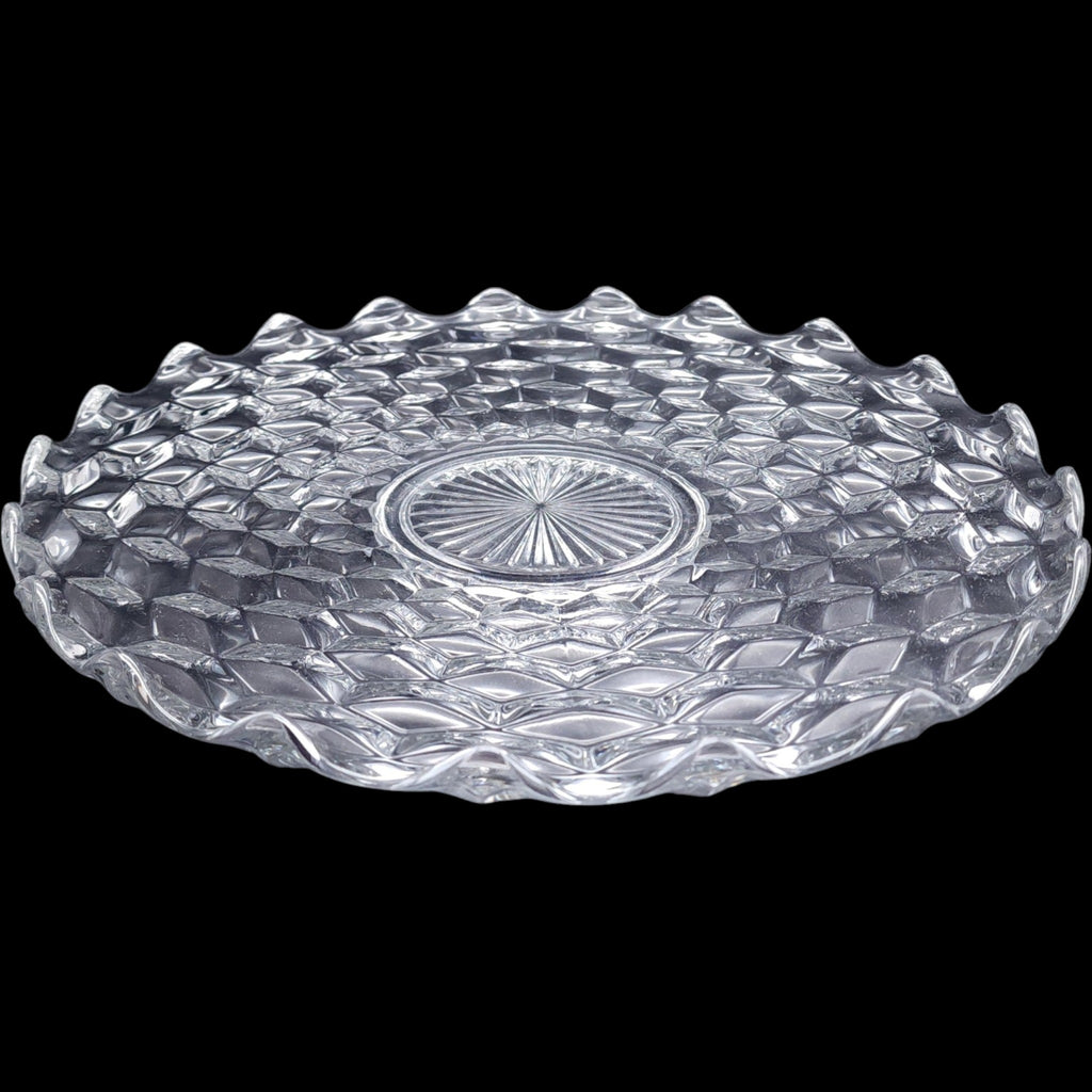 Fostoria American Clear Glass 13 Inch Torte Plate Platter