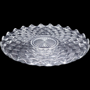 Fostoria American Clear Glass 13 Inch Torte Plate Platter