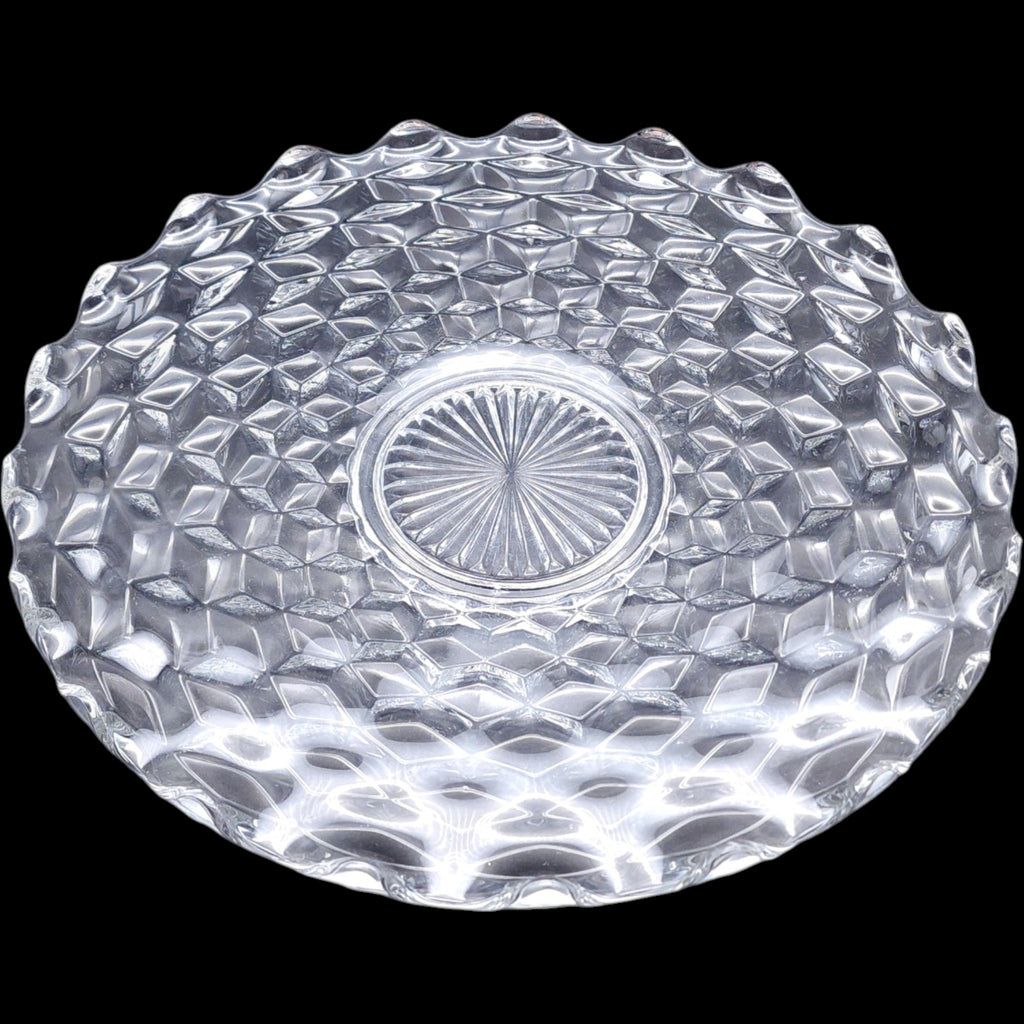 Fostoria American Clear Glass 13 Inch Torte Plate Platter