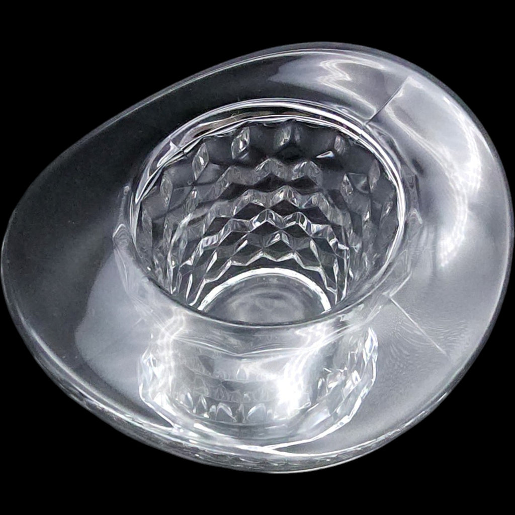 Fostoria American Clear Glass 4 Top Hat Topper Novelty Glass Vase