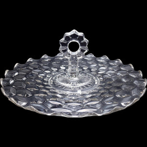 Fostoria American Clear Glass Center-Handled Server Tray