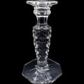 Fostoria American Clear Glass Octagonal Base Single Candlestick Holder