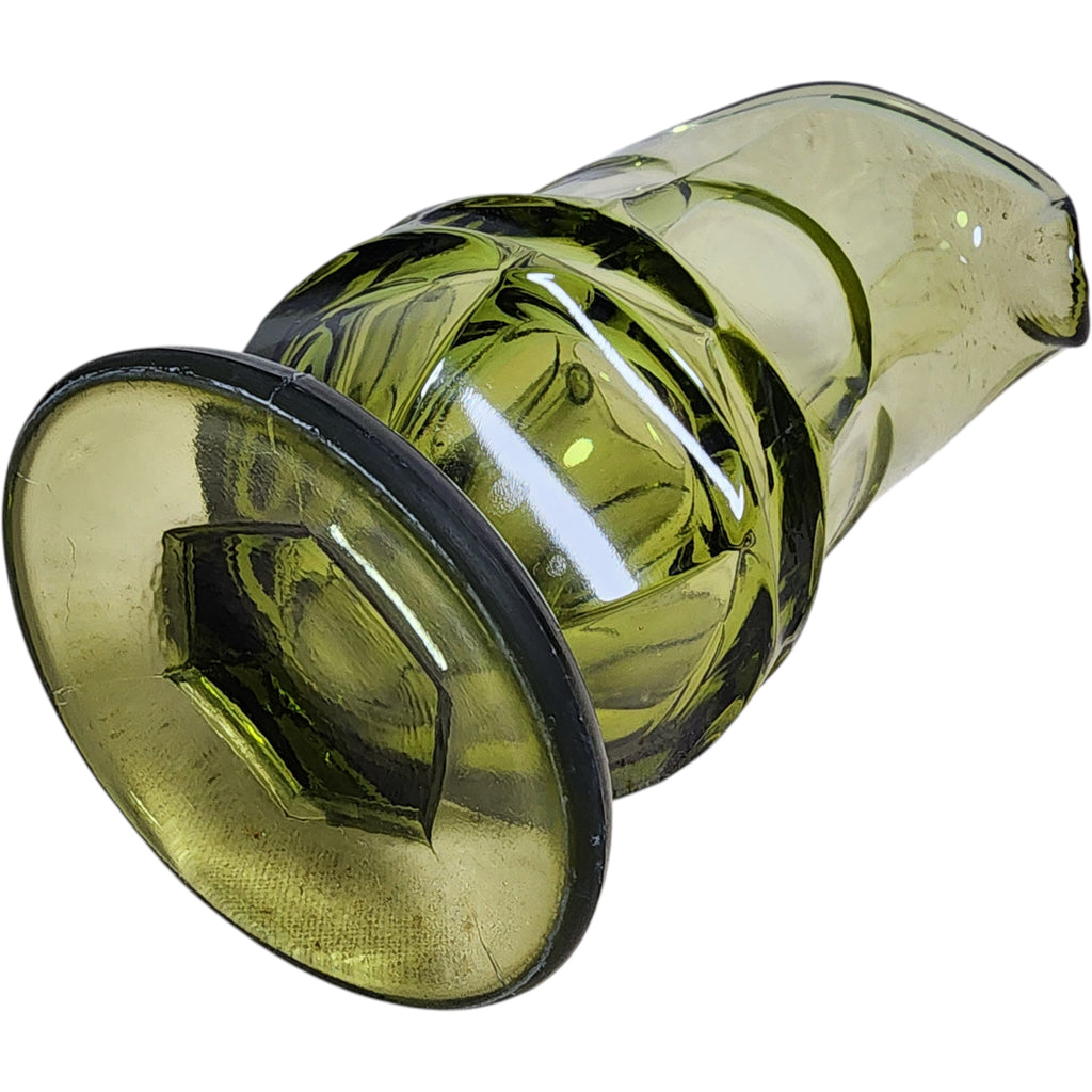 Fostoria Argus Green Glass Creamer Pitcher