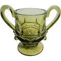 Fostoria Argus Green Glass Open Sugar Bowl