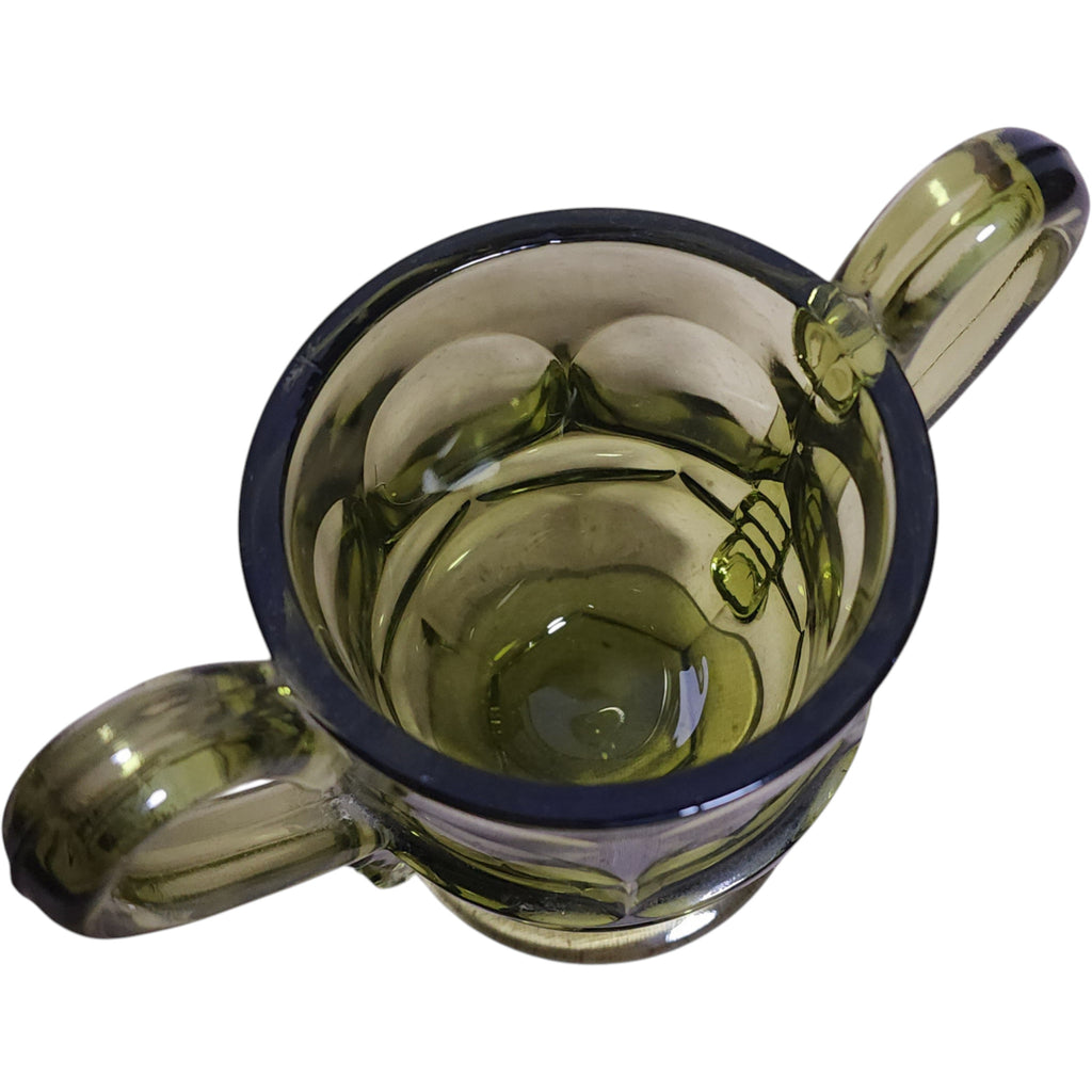 Fostoria Argus Green Glass Open Sugar Bowl