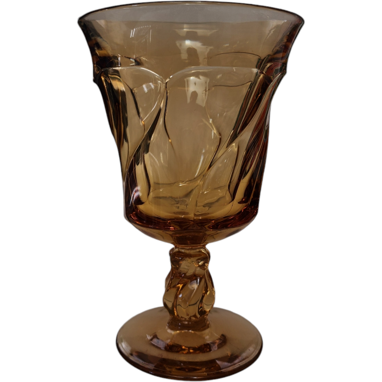Fostoria Jamestown Amber Water Goblet