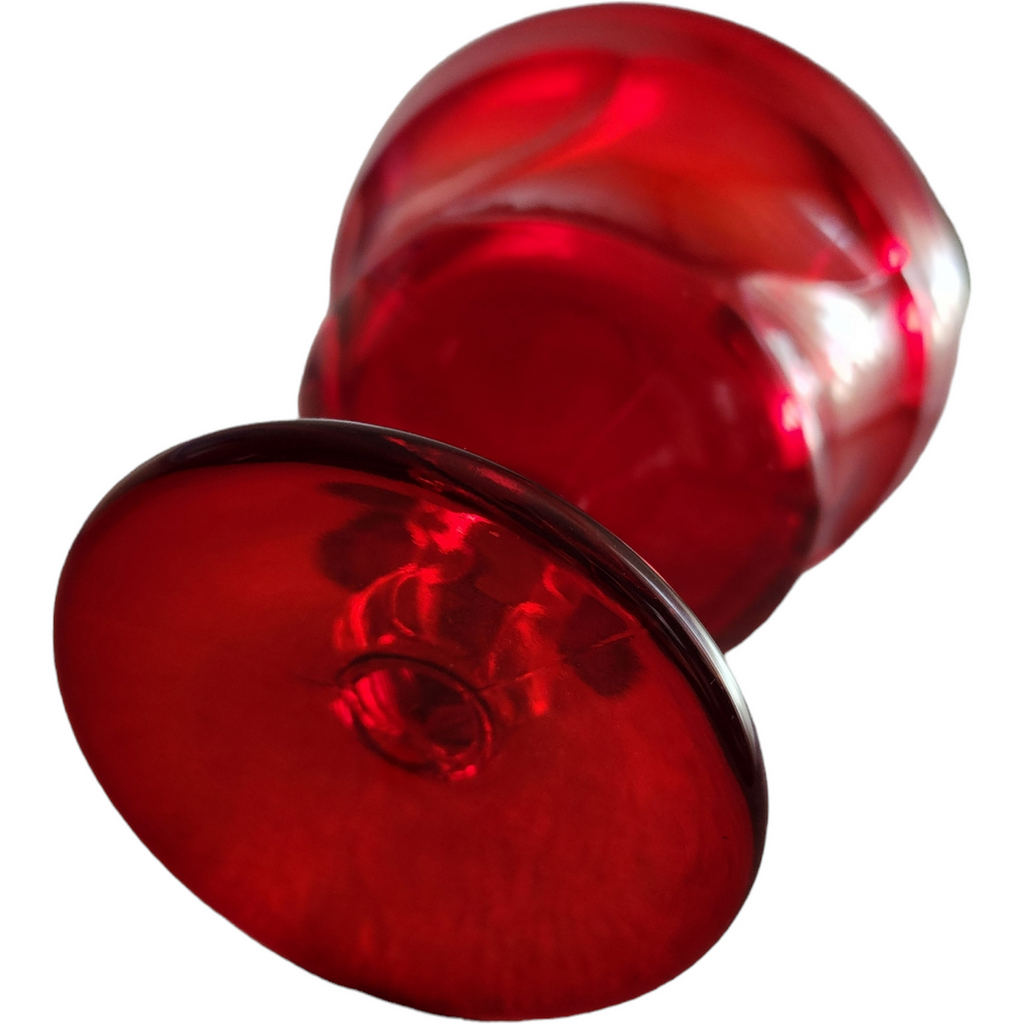 Fostoria Jamestown Ruby Red Heavy Pressed Champagne/Tall Sherbet Glass