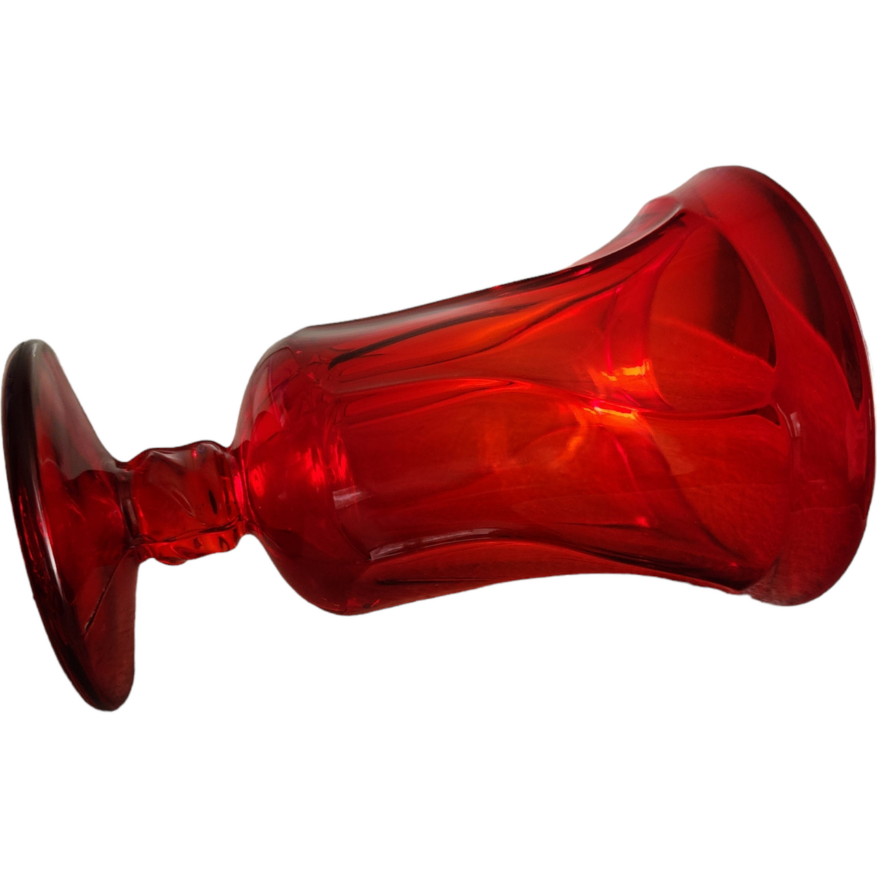 Fostoria Jamestown Ruby Red Heavy Pressed Iced Tea Glass
