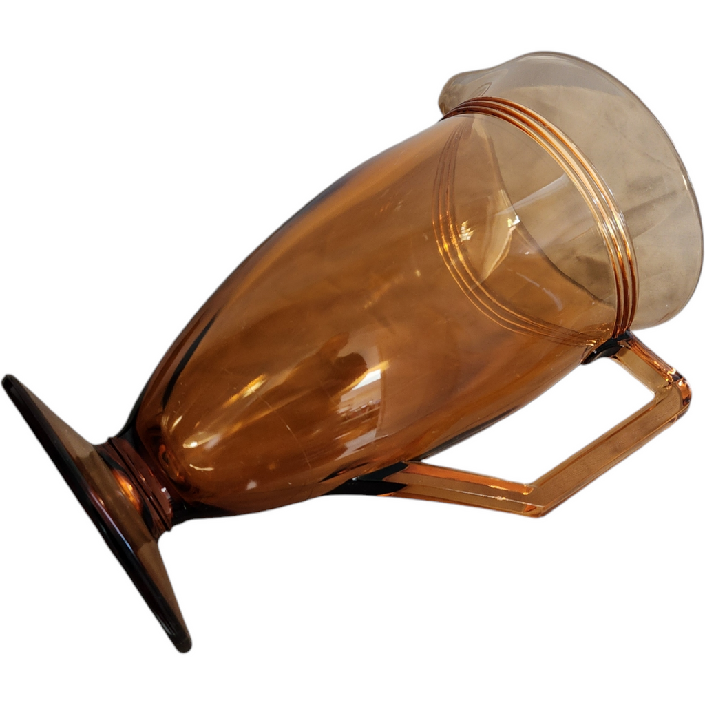 Fostoria Priscilla Amber Glass 48 Oz Jug Pitcher