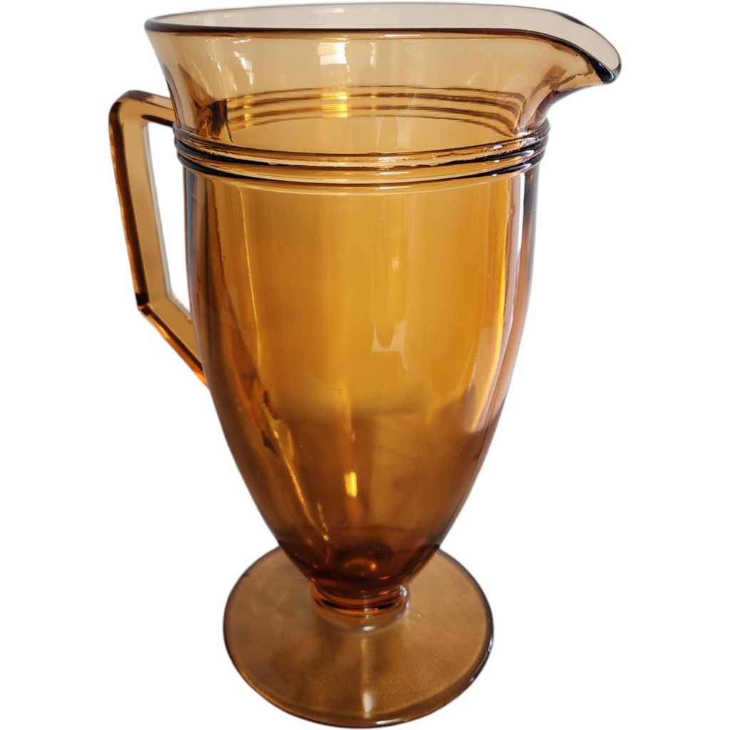 Fostoria Priscilla Amber Glass 48 Oz Jug Pitcher