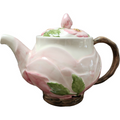Franciscan Desert Rose Figural Teapot & Lid Portugal Backstamp