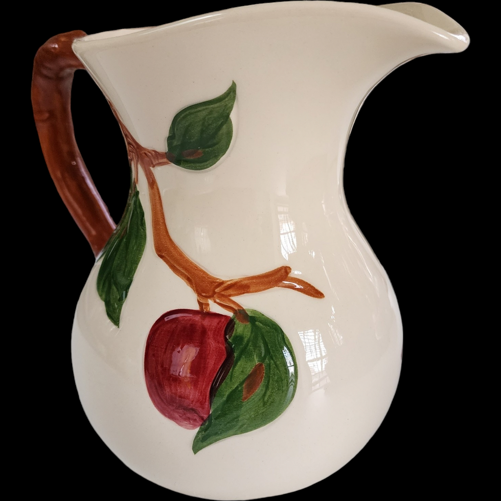 Franciscan Gladding McBean Apple 28 Oz Milk Pitcher USA Backstamp