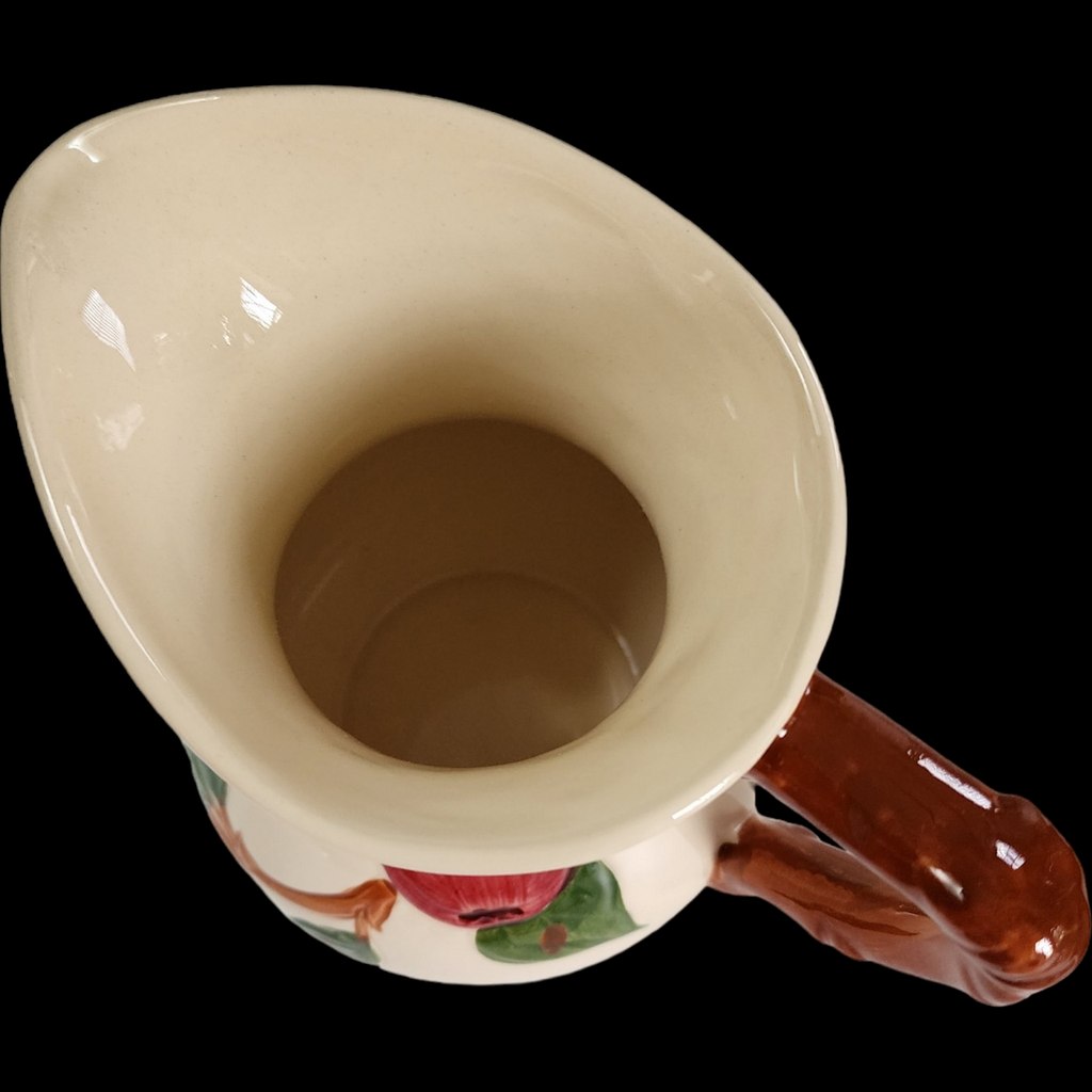 Franciscan Gladding McBean Apple 28 Oz Milk Pitcher USA Backstamp